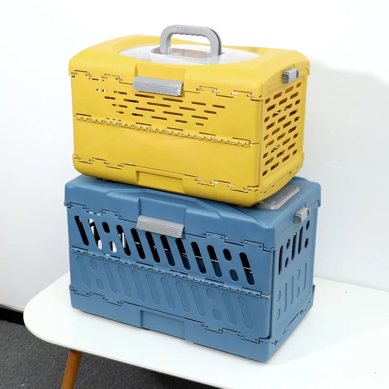 Portable Pet Travel Crate for Easy Safe Transport
