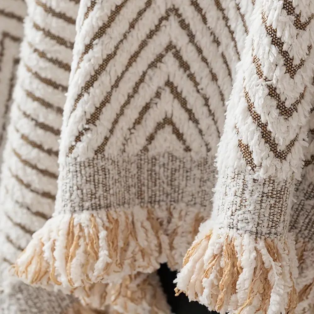 Premium Herringbone Sofa Cover - Soft Microfiber, Non Slip