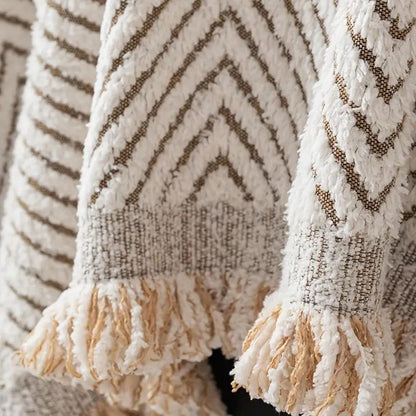 Premium Herringbone Sofa Cover - Soft Microfiber, Non Slip