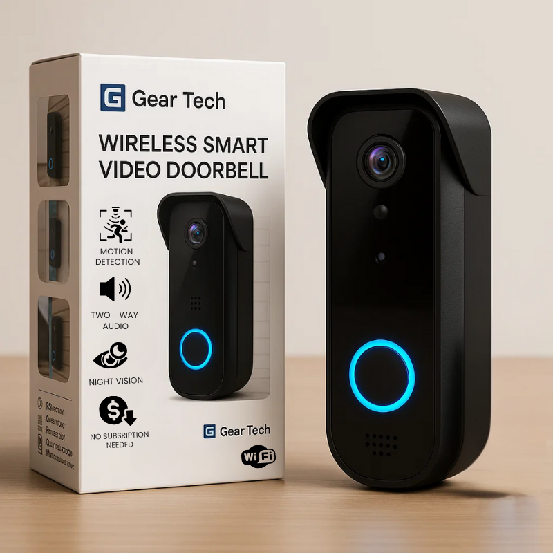 Smart Wi-Fi Doorbell Camera with HD Video and Motion Detection - Halri