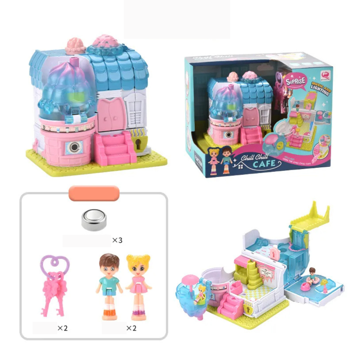 Colorful Kids Playhouse with Lights and Sounds - Halri