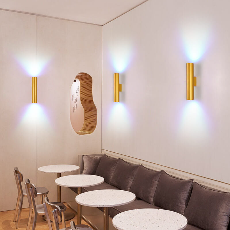 Silver Double Head Wall Light