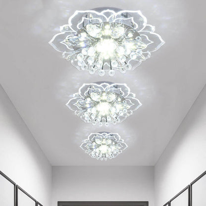 Colorful LED Floral Ceiling Lamp