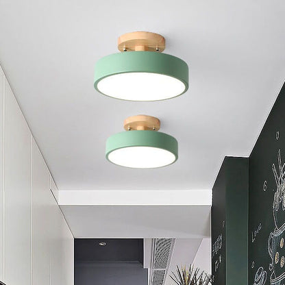 Simple Round LED Ceiling Light – Modern Semi Flush Mount