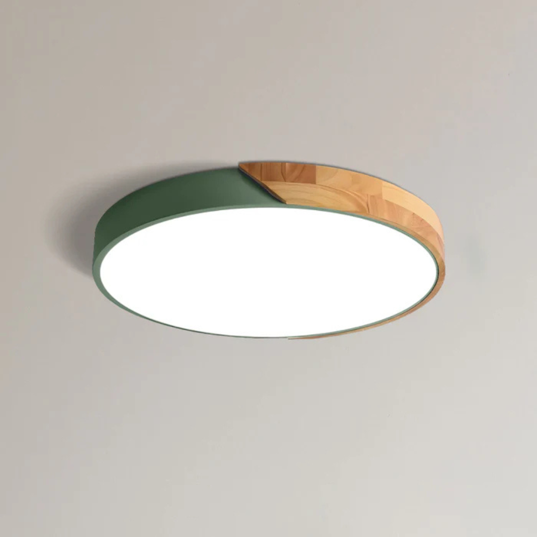 Rustic Wood Modern LED Ceiling Light