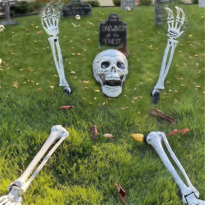 Halloween Skeleton Lawn Decor with LifeLike Bones - Halri