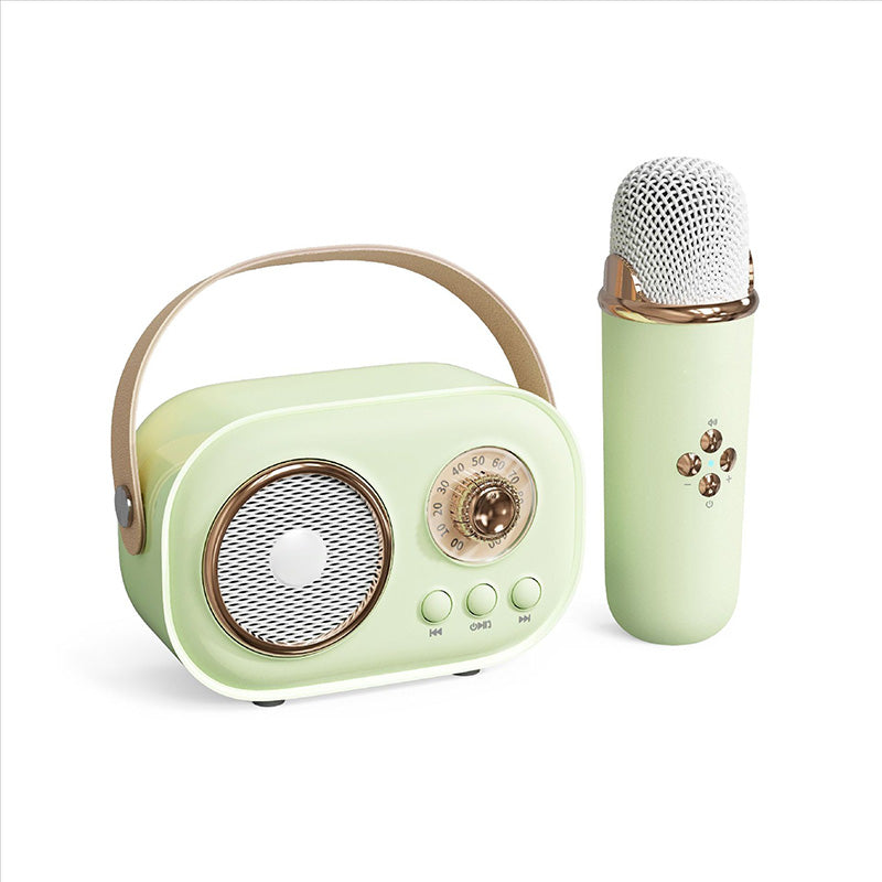 Portable Karaoke System with Bluetooth and Microphone