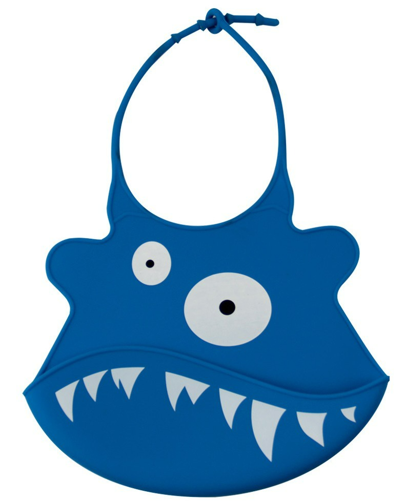 Silicone Baby Bib with Crumb Catcher - Waterproof and Adjustable - Halri