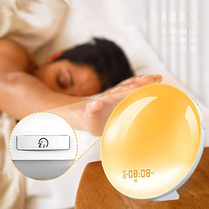 Wake Up Light Alarm Clock with Simulated Sunrise