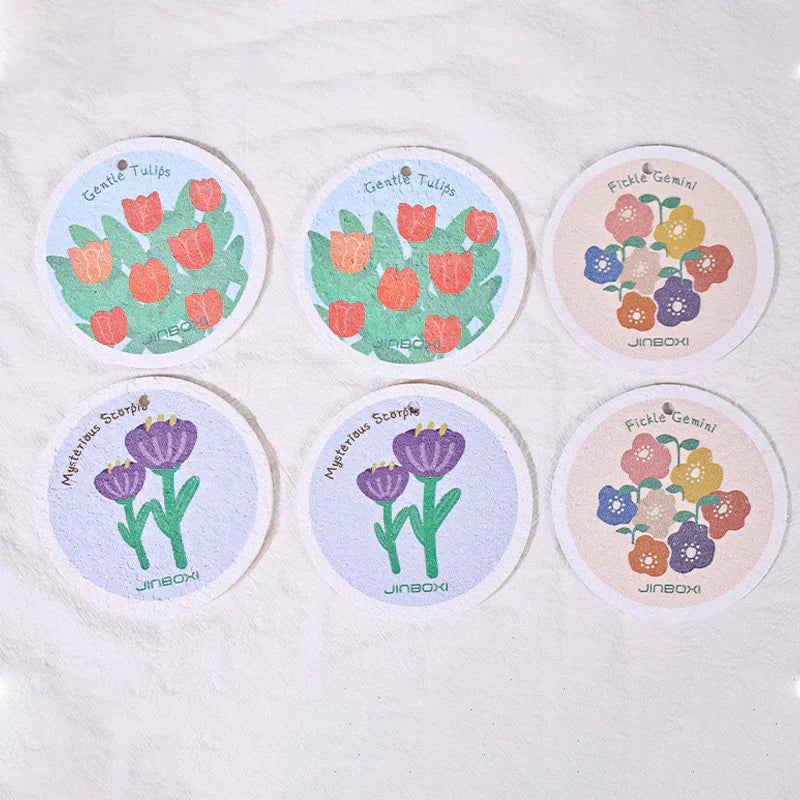 Colorful Floral Print Kitchen Towel - Halri