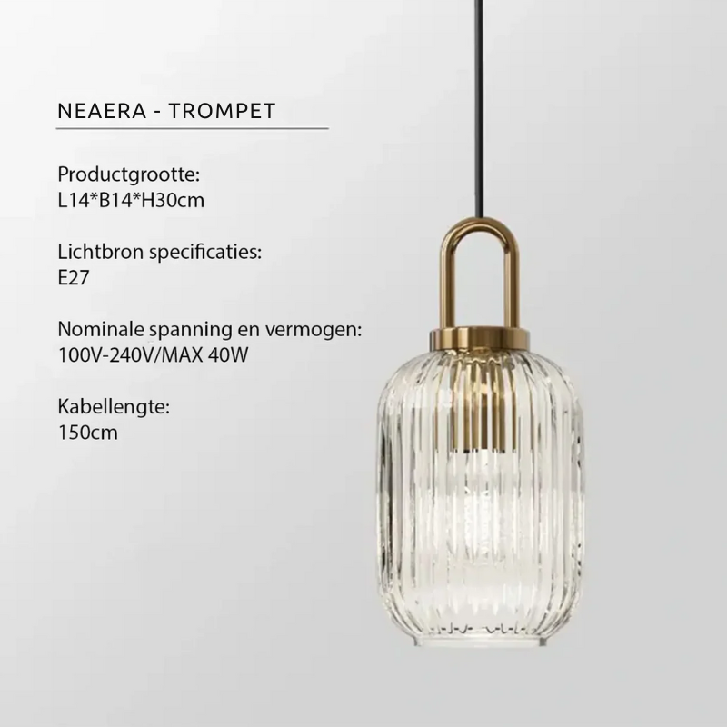 Sleek Glass Hanging Light - Halri