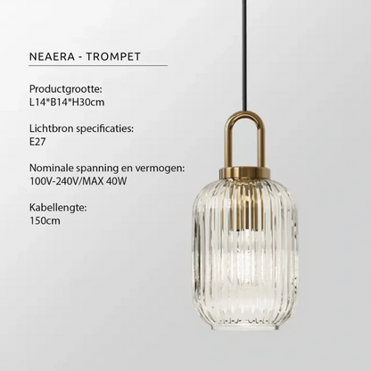 Sleek Glass Hanging Light - Halri