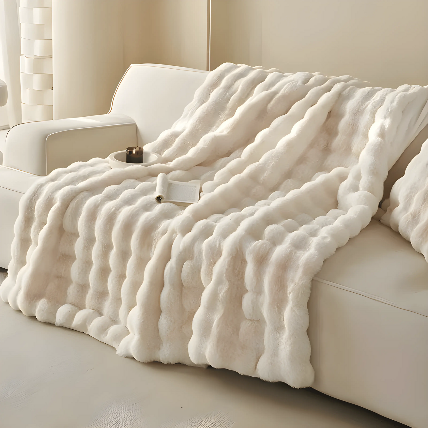 Plush Soft Fuzzy Throw Blanket