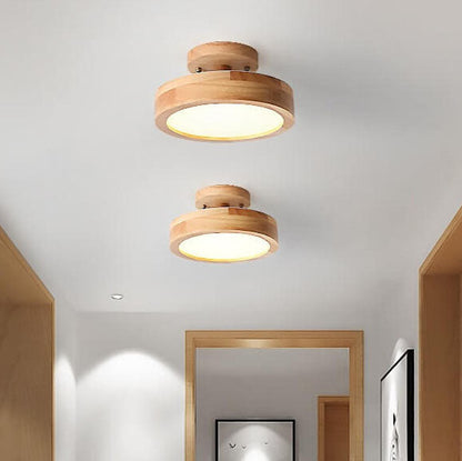 Simple Round LED Ceiling Light – Modern Semi Flush Mount