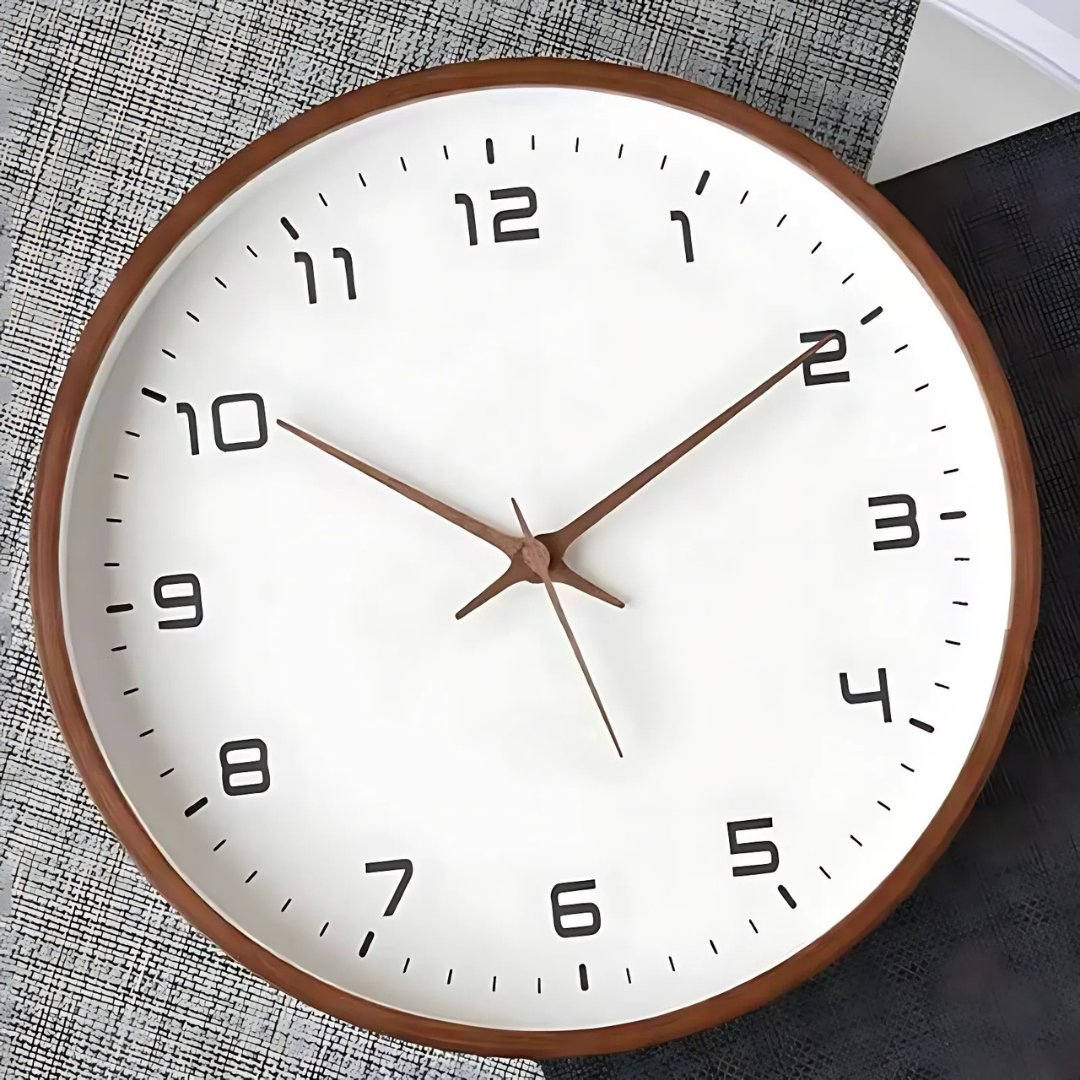 Rustic Wooden Home Wall Clock