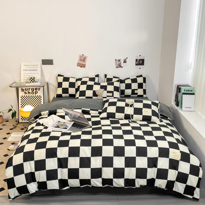 Premium Plaid Duvet Cover Set - Halri