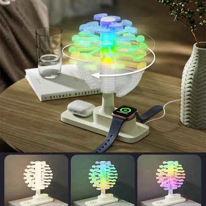 Stylish Spiral Desk Lamp with Built-in Wireless Charger