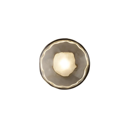 Simple Round Glass Wall Light in Modern Style