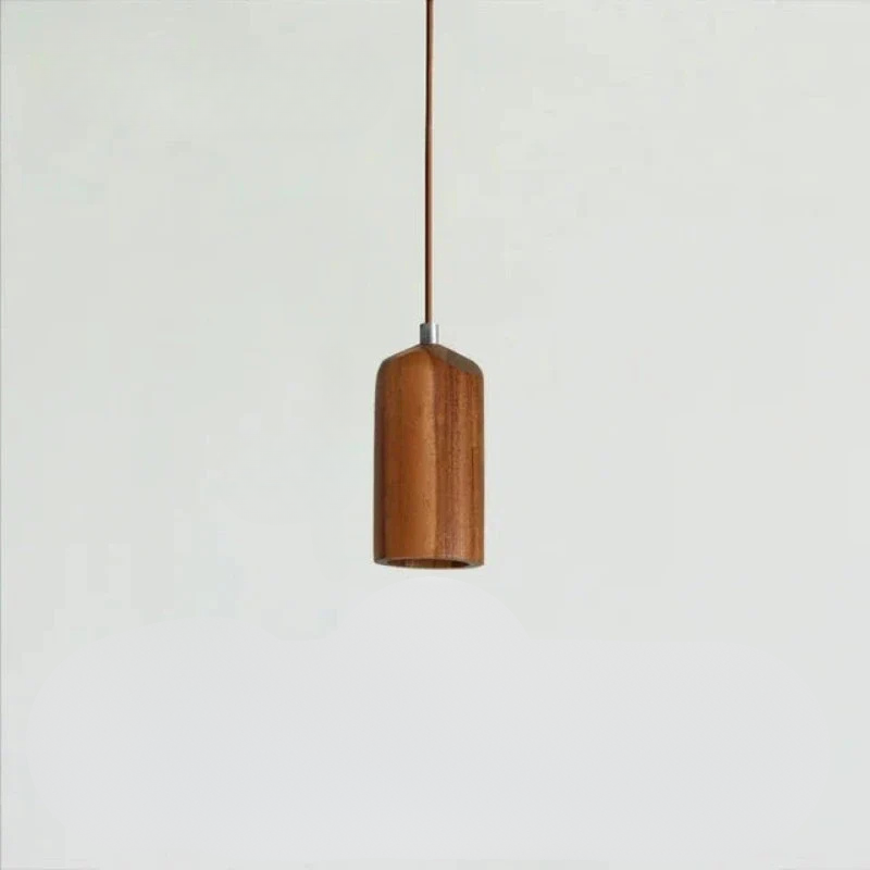 Natural Wood Contemporary LED Hanging Light - Halri