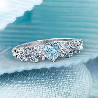 Trendy Heart Shaped Diamond Engagement Ring - Halri