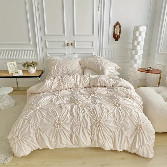 Beautiful Floral Bedding Quilt Set with Pillows - Halri