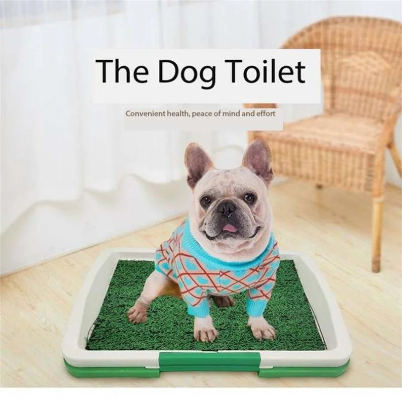 Easy Clean Pet Litter Box with Artificial Turf
