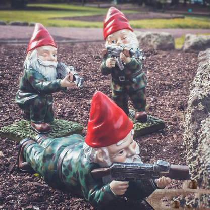 Tough Outdoor Soldier Gnome