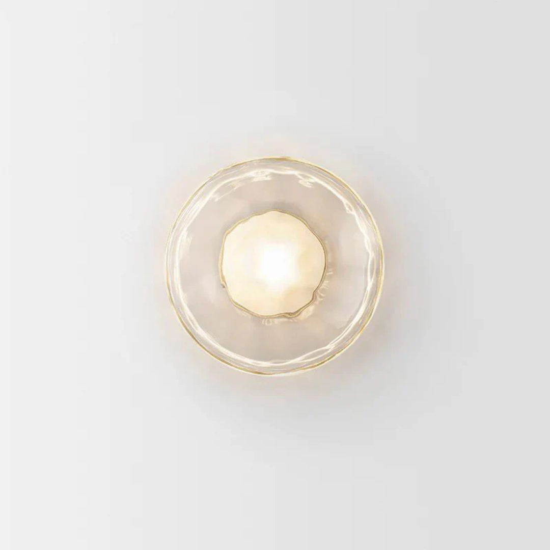 Sleek Glass Panel Wall Light - Halri