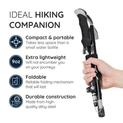 Compact Folding Trekking Walking Stick