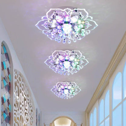 Colorful LED Floral Ceiling Lamp
