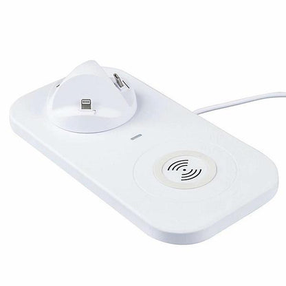 Compact Phone Stand with Built-in Charging Station