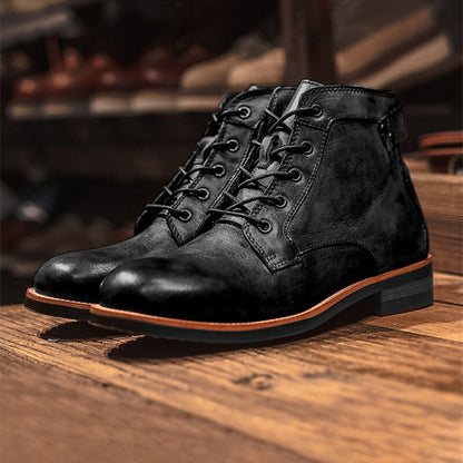 Comfortable Orthopedic Leather Mens Boots - Halri