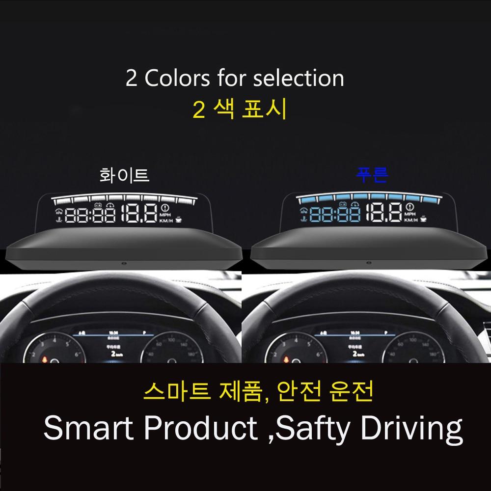 Digital Windshield Speed Display