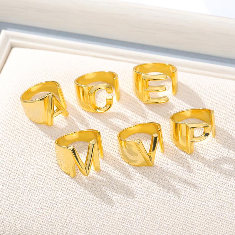 Alphabet Letter Personalized Ring - Halri