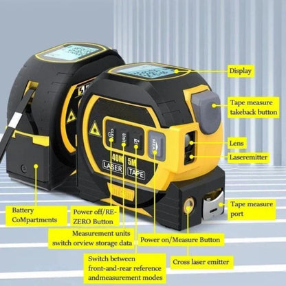 Multi-Function Infrared Laser Measuring Tape