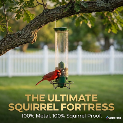Squirrel Proof Bird Feeder with Weight Activated Protection