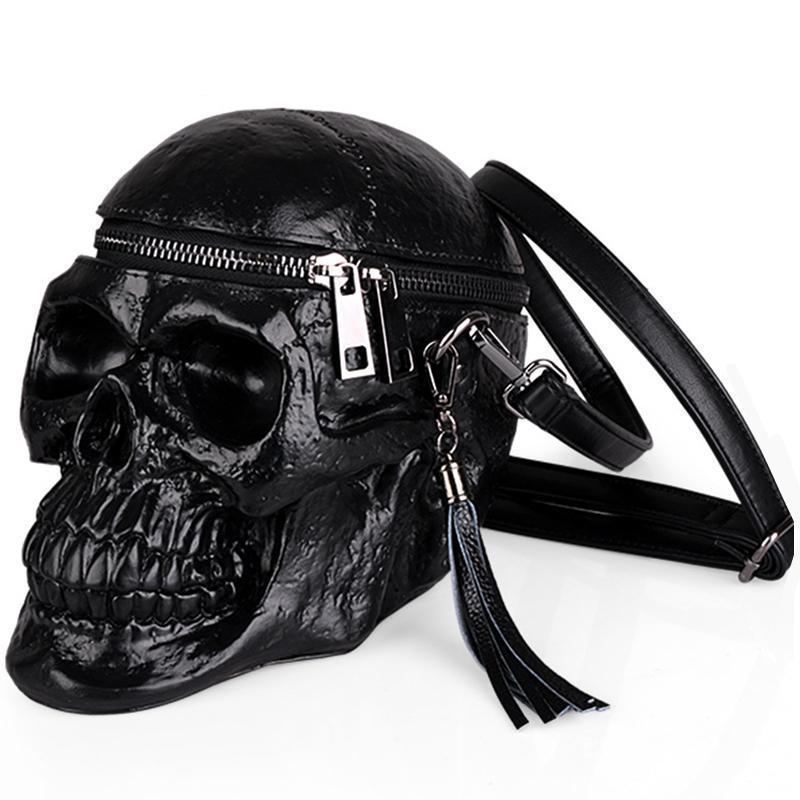 Edgy Black Sugar Skull Backpack - Halri