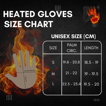 Warm Rechargeable Gloves for Skiing and Outdoor Use