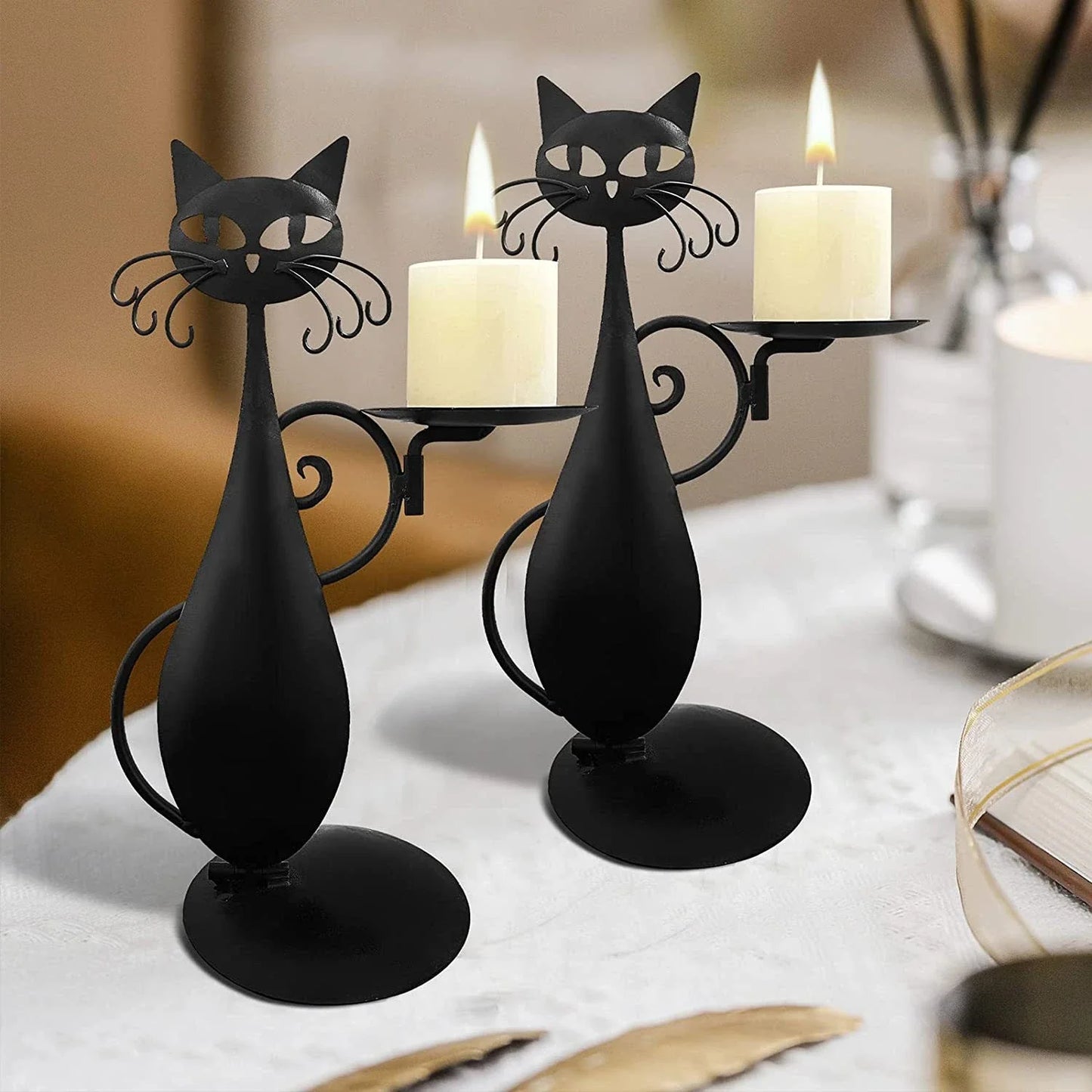Dark Kitty Tea Light Holder - Halri