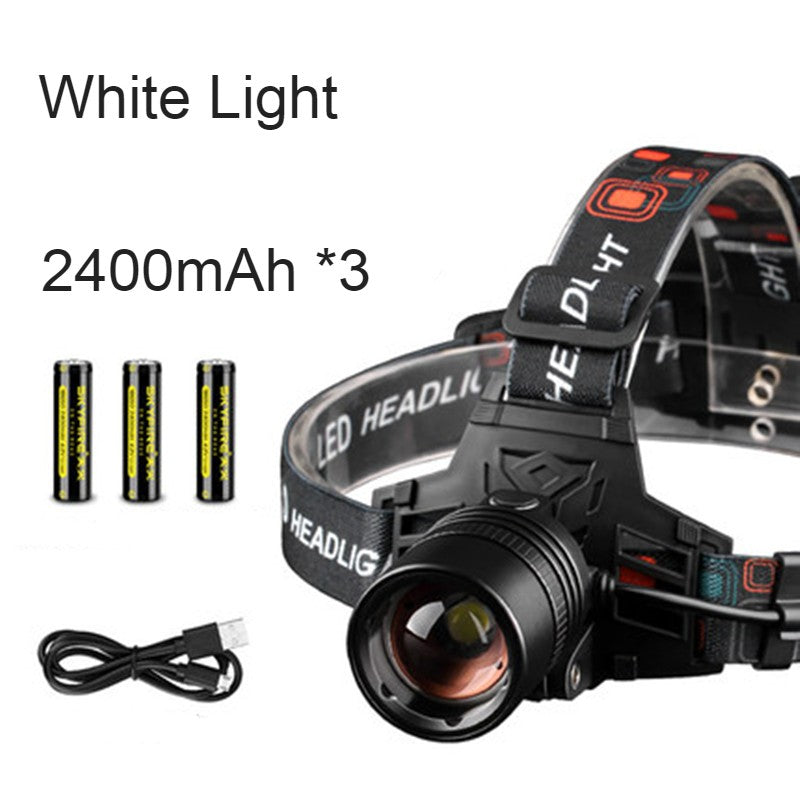 Waterproof LED Camping Headlamp with Zoom Light - Halri