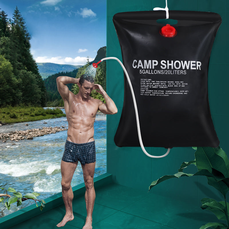 Compact 20L Solar Shower Bag for Camping Hiking - Halri