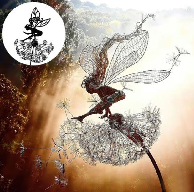 Whimsical Metal Yard Decor Statues - Halri