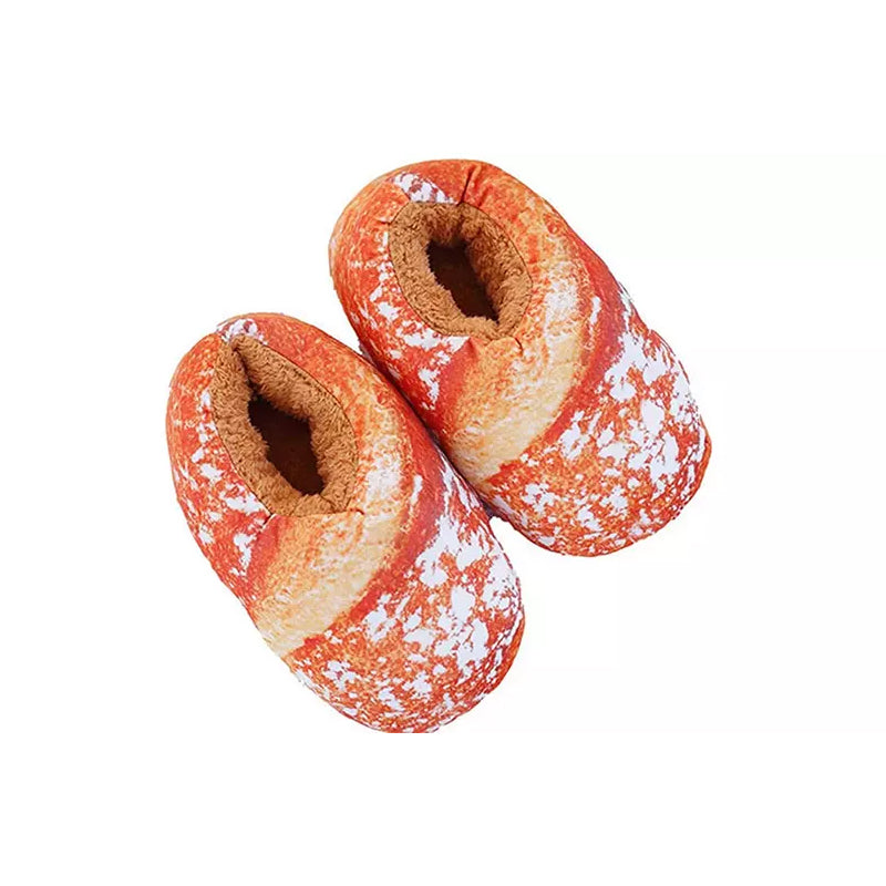 Cozy Fresh Bread Plush Slippers