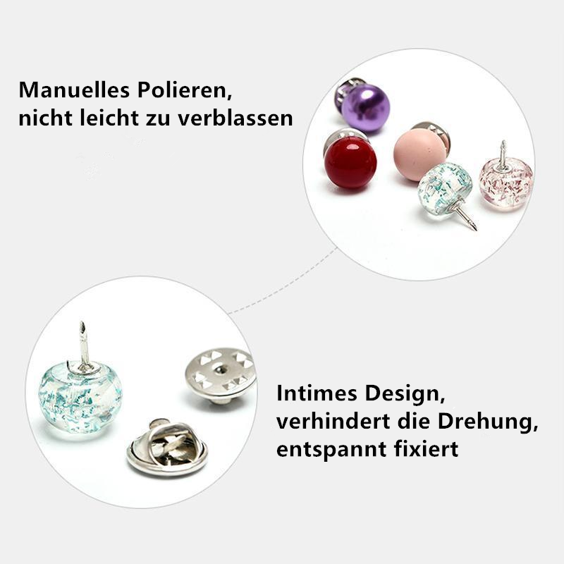 Secure Pin Brooches Set of 10 - Halri