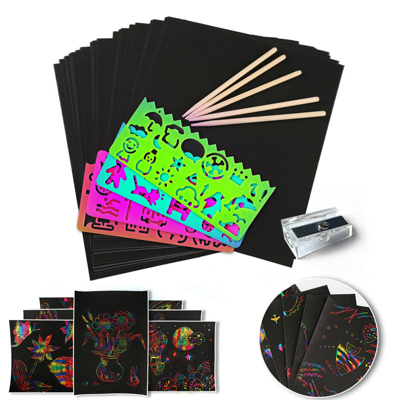 Colorful Rainbow Scratch Off Card Set - Halri