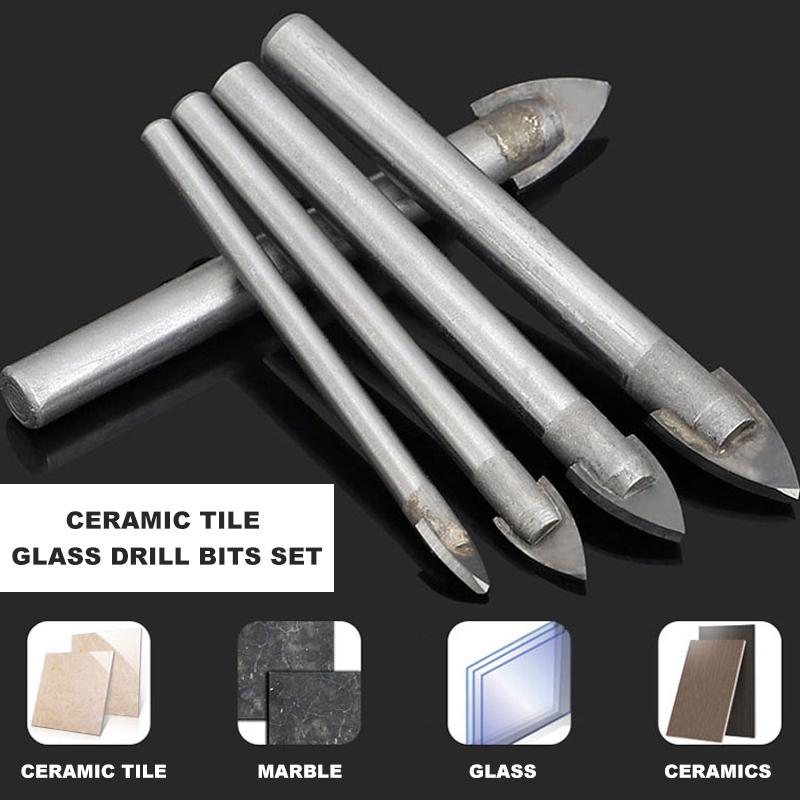 Durable Glass Ceramic Drill Bit Set (5 Pieces)