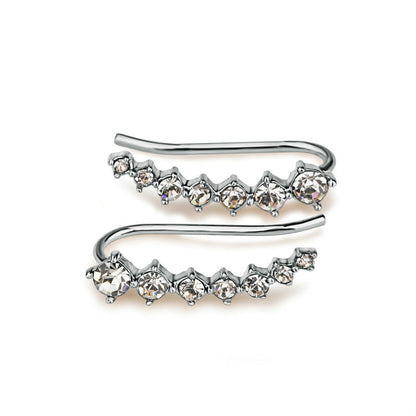 Luxurious Diamond Solitaire Stud Earrings