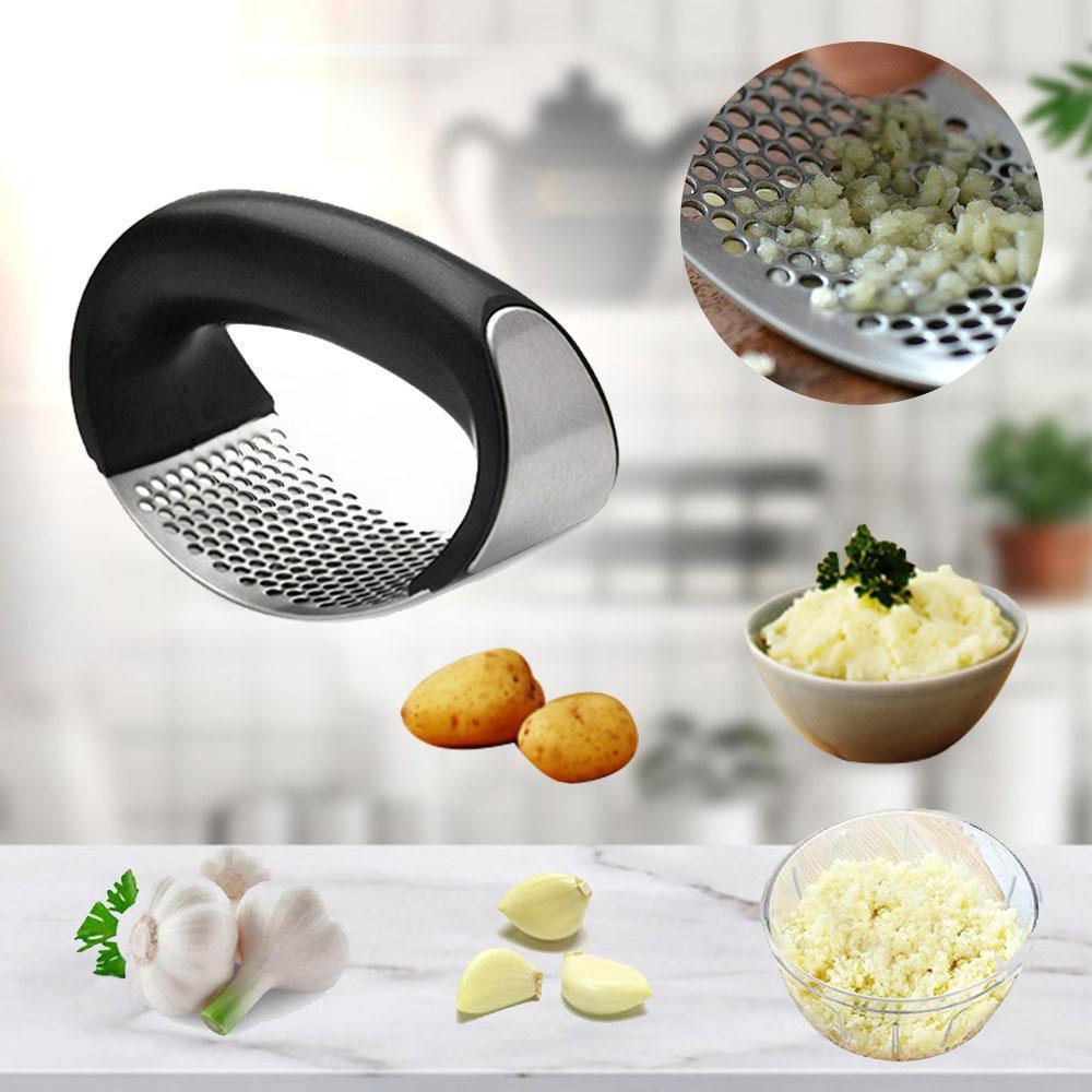 Easy Use Garlic Crusher, Stainless Steel Kitchen Tool - Halri