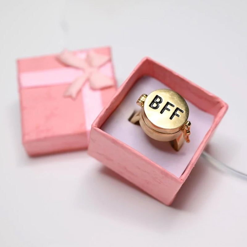Heartfelt Symbolic BFF Ring