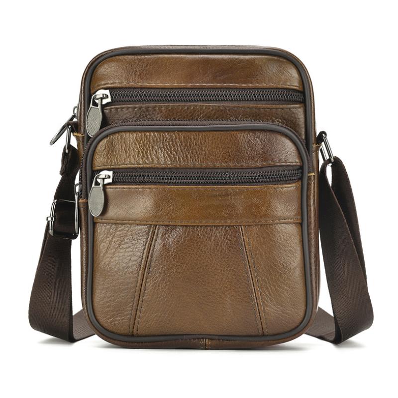 Leather Classic Messenger Bag for Men